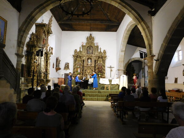 En la iglesia de Nuestra Señora de la Zarza de Galinduste
