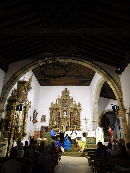 En la iglesia de Nuestra Señora de la Zarza de Galinduste