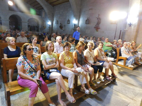 En la iglesia de San Sebastián de Mieza.