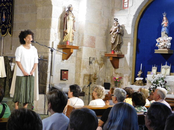 En la iglesia de San Sebastián de Mieza.