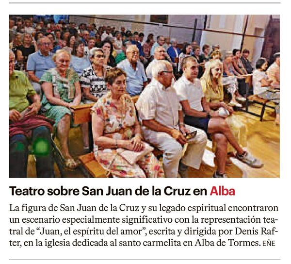 Teatro sobre San Juan de la Cruz en Alba.